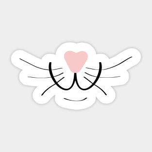 Cute cat face Sticker